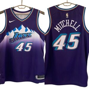 Nike NBA Swingman Jersey Utah Jazz Donovan Mitchell 45 Purple‎ AV4517-504 52 XL